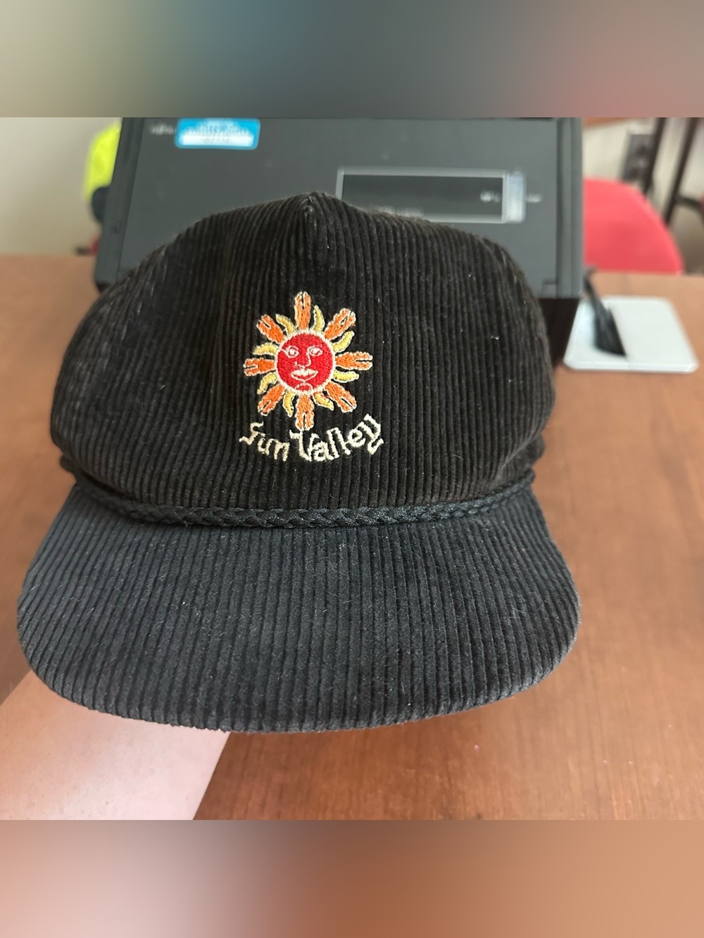 Vintage Union Made Imperial Caps Denver CO brown corduroy Sun Valley hat